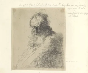 Bust van een oude man spotkał baard Kolekcja osiemdziesięciu pięciu oryginalnych grafik (tytuł serii)