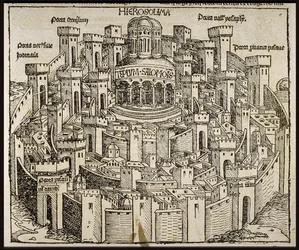 Jerozolima z Kroniki Świata Schedla, ok. 1493.