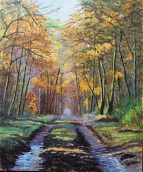 Jesienne światło (obraz olejny)