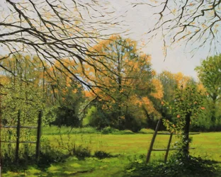 Olej Prairie Girondine, 2018 (olej na płótnie)