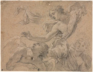 Studia Angels recto, Pantea przed Cyrusem, 1655-1660.