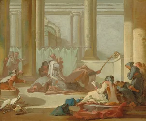 Adoracja czaszek, ok. 1733-1734 (olej na płótnie)