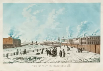 Most Siemionowski w Sankt Petersburgu, 1813