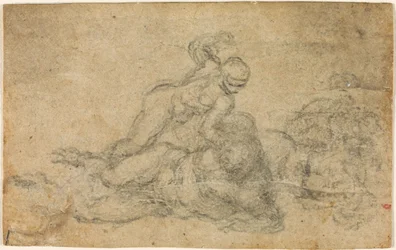 Michał Anioł - Dawid i Goliat. Studia architektoniczne na wersalach, ok. 1550-1556, I, 32a
