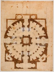 Plan pięter San Giovanni dei Fiorentini