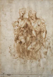 Studium św. Anny według „Anny” Leonarda da Vinci, ok.1502
