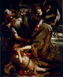 Nawrócenie świętego Pawła, 1594-1596. 237 x 189 cm. Kolekcja Odescalchi Balbi, Rzym