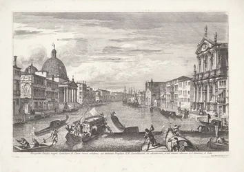 Canal Grande w Wenecji Prospekt Grand Canal of Coenobium D: wyraźne linie (...) (tytuł na obiekcie) Gezichten op Venetië (tytuł serii) Wspaniałe i wybrane widoki Wenecji (tytuł serii)