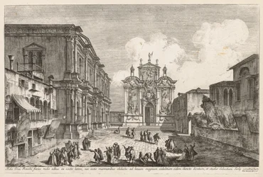 Widoki Wenecji: Campo S. Rocco, 1741.