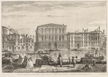 Widoki Wenecji: Palazzo Pesaro, 1741.