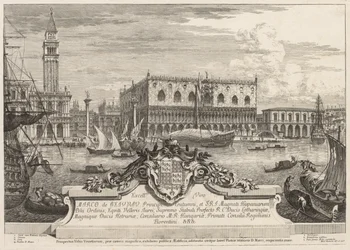 Widoki Wenecji: Piazzetta i Pałac Książęcy, 1741.