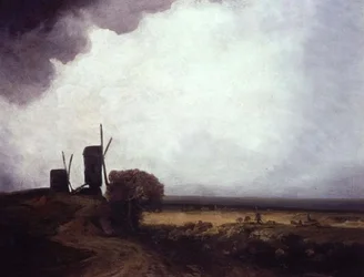 Wiatraki (olej na płótnie)