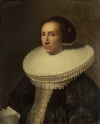 Portret damy z kryzą, 1638.
