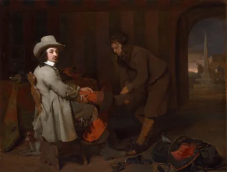 Anthonij de Bordes i jego lokaj, c. 1648.