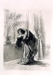 Objęcie pary, płyta 5 z „Liebe” („Miłość”), wyd. 1901 w Lipsku (heliograwiura)