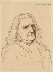 Portret Franciszka Liszta 1811-1886, lata 80. XIX wieku.