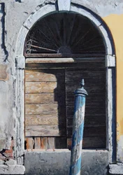 Widok z gondoli (olej na panelu)