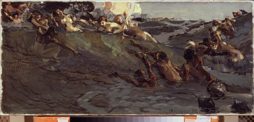 Grające w najady i trytony - obraz Michaiła Aleksandrowicza Vrubela (Vrubel) (1856-1910), olej na płótnie