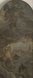 Wenus, Amor i Paryż, środkowy panel tryptyku Sąd Paryski