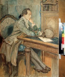 Johann Wolfgang von Goethe (1749-1832) odkrył ludzką kość międzyszczękową 27 marca 1784 r. (Johann Wolfgang von Goethe odkrył ludzką kość międzyszczękową 27 marca