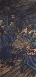 Tryptyk „Wesele wielkiego księcia Włodzimierza I. Światosławicza”, panel boczny, lata 20. XX w.