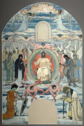 Zbawiciel na tronie, 1905