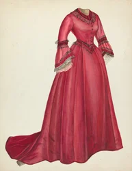 Sukienka popołudniowa, 1935-1942.