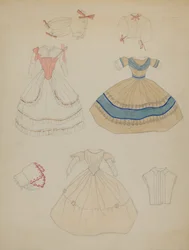 Lalka i szafa, ok. 1930 r. 1936.