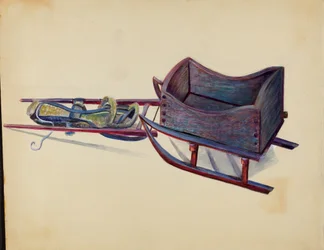 Sanie zabawkowe, ok. 1936.