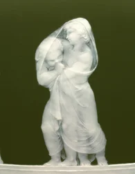 Fragment pary wazonów „Les alteres y les frileux”, 1879