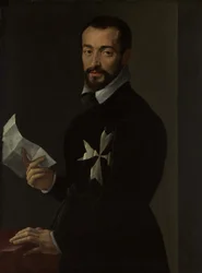 Portret kawalera maltańskiego, prawdopodobnie fra Jacopo Salviati, 1566.