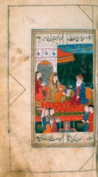 Miniatura z rękopisu Dywan, 1813 r.