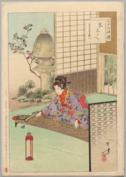 Gra na Koyo, Dama z Nagoi z epoki Koka 1844-48..., 1894.