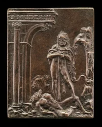 Herkules triumfujący nad Anteuszem, koniec XV - początek XVI wieku.