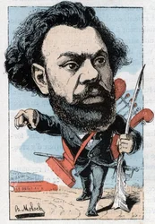 Portret Clovisa Huguesa (1851-1907), francuskiego poety i polityka