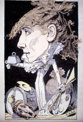 Karykatura Henriette Rosine Bernard aka Sarah Bernhardt