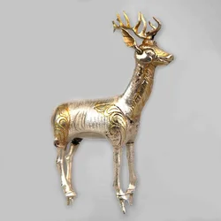 Jeleń, prowincja Arkhangai, świątynia Khashaat, Caydam, Mongolia, ok. 730 (srebro ze złoceniami)