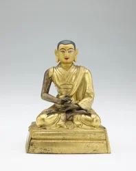 Niezidentyfikowany nauczyciel, z częściowej grupy lamów i nauczycieli, połowa XIX wieku