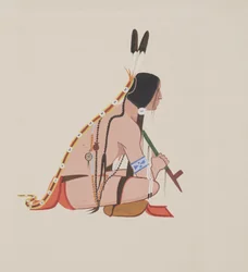 Cheyenne, ok. 1934 (akwarela)