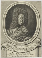 Portret Jakuba Hintze 1622-1702, 1695.