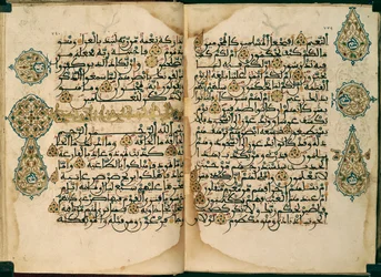 Koran zapisany pismem maghrebskim, Or. 1405, ff. 370v-371