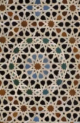 Bou Inania Madrasa, zellij tilework (ceramika)