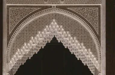 Kasbah of Thamiel glaoui, sztukaterie, detal (ceramika)