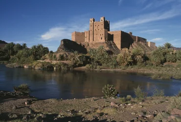 Widok na ksar, dolinę Draa