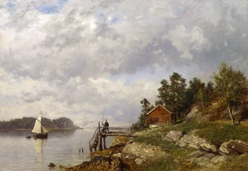 Z Larkollen (olej na płótnie)