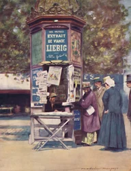 „Kiosk z gazetami, Paryż”, 1903
