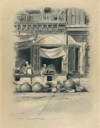 Bazar w Delhi, 1903
