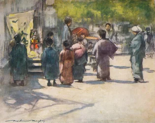 Przed straganem, c1887, 1901
