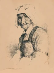 Portret starej kobiety, c1890, 1894