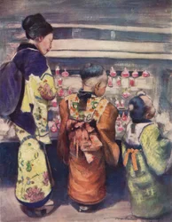 „Stragan z cukrem i wodą”, c1887, 1901 r.